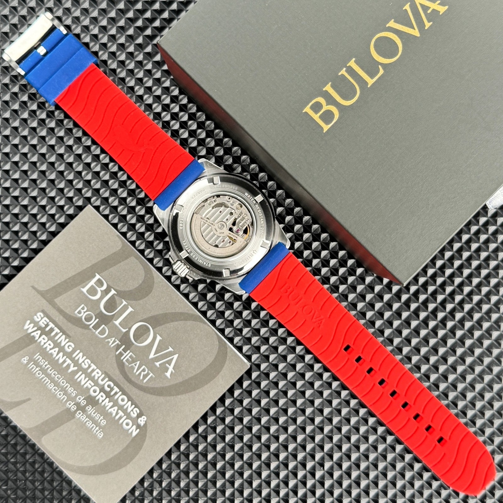 Bulova Marine Star Automatic Silver white Dial 98A225 Men’s Watch 45mm