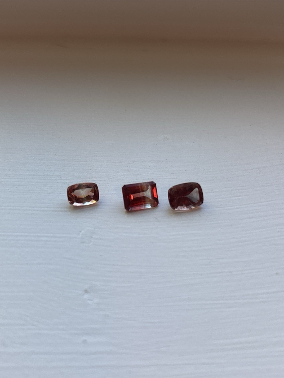 Natural Bolivian Bi-Color Ametrine – 3 Stone Parcel Mixed Cuts Loose Gemstone