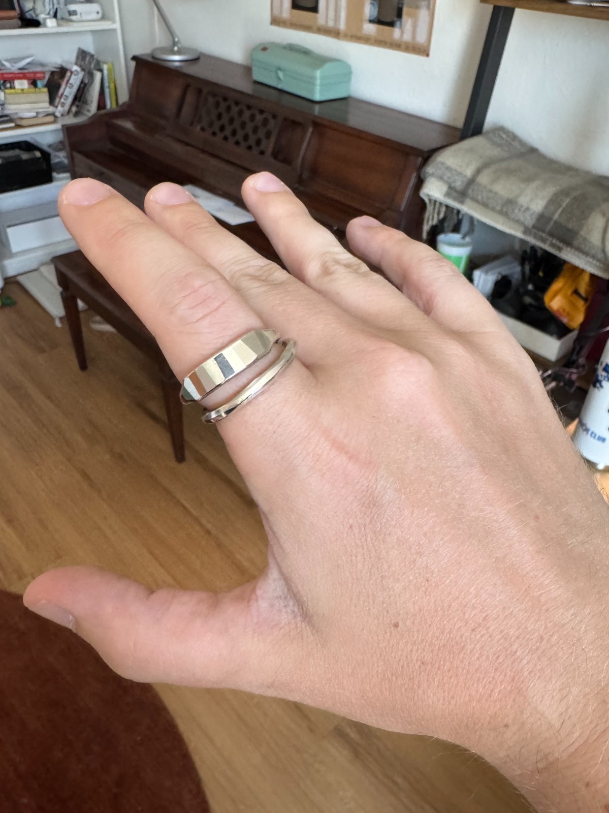 Werkstatt Munchen – Forged Cross Ring (L/11) Sterling Silver