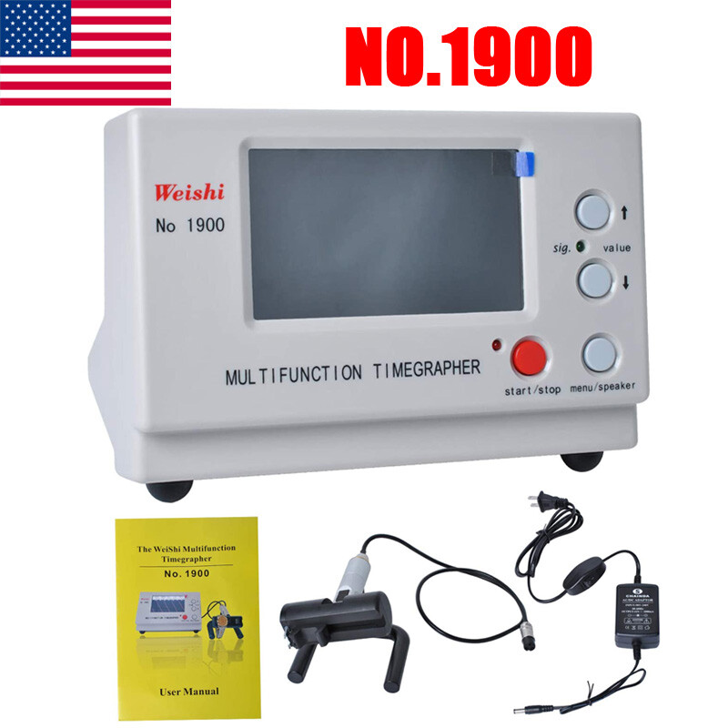 No.1900 Weishi Watch Timing Machine Tester Tool Multifunction Timegrapher US