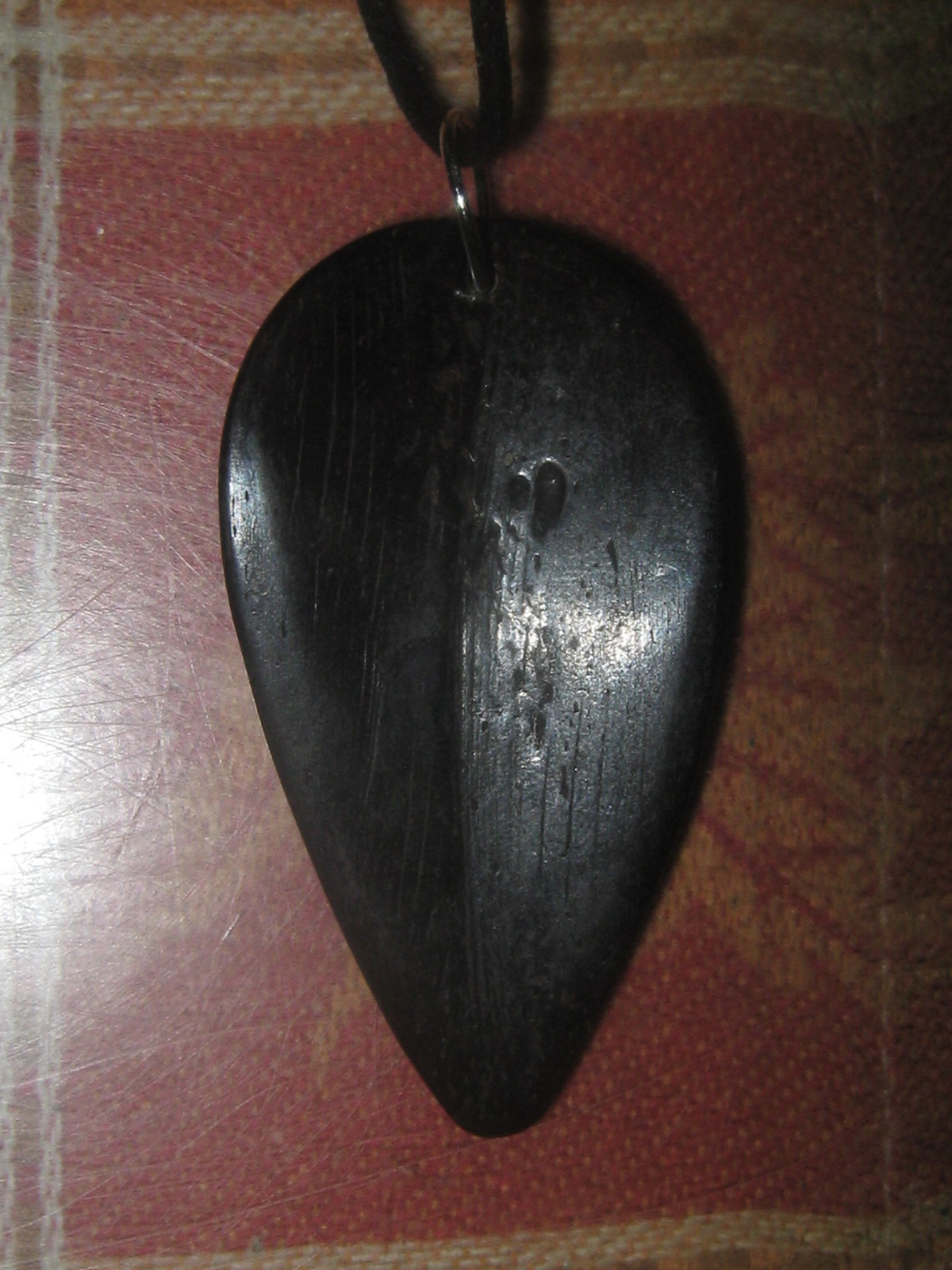 60MM KENYA HAND CARVED AFRICAN TRIBAL MASK PENDANT CHARM NECKLACE
