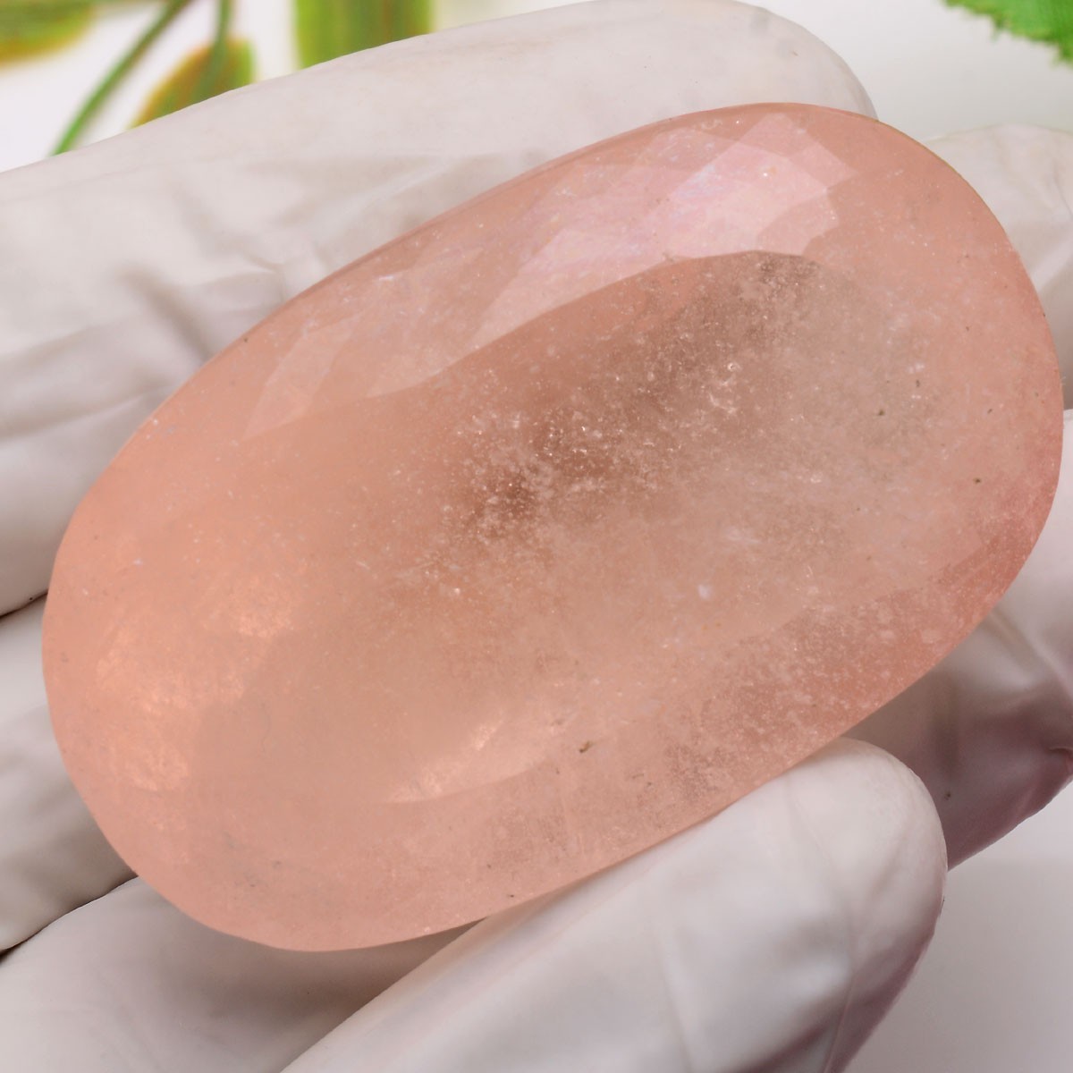 260 Cts Natural Morganite Unheated 50mmx31mm Oval Cut Certified Huge Gemstone