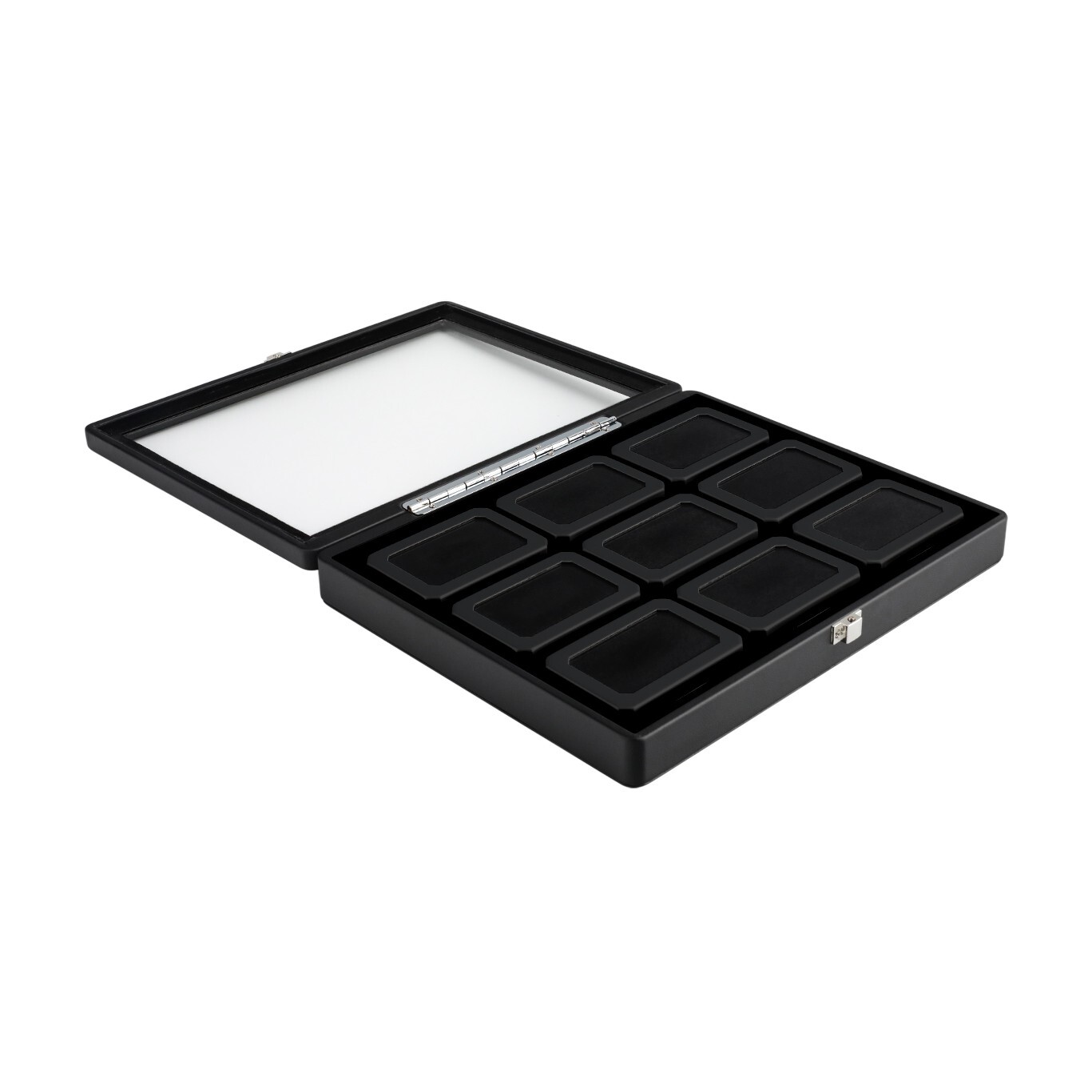 GemTrue Diamond Boxes in a Luxurious Lockable Case with viewing window Gems Box
