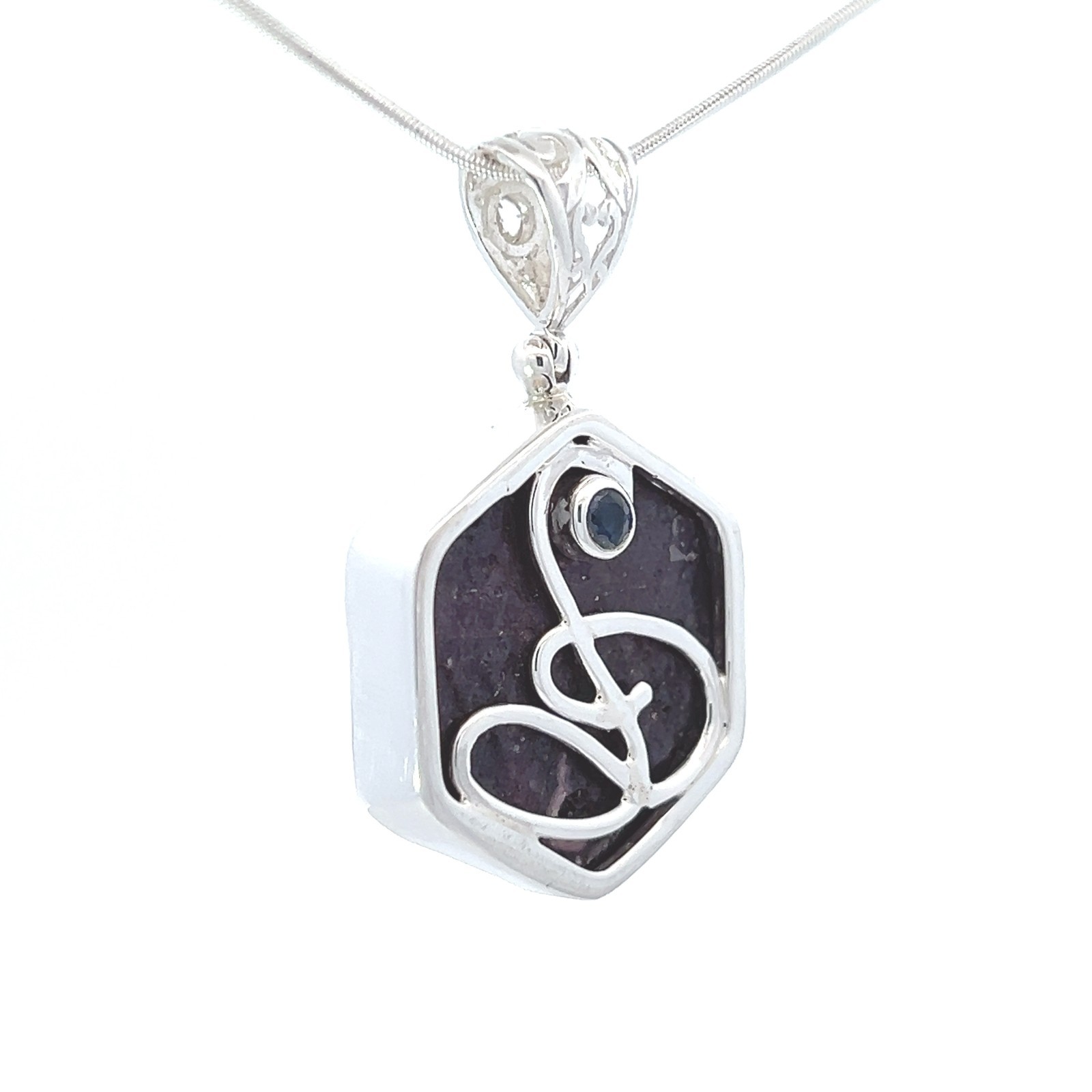 Stones Desire Record Keeper Ruby Crystal Pendant Necklace (22″)