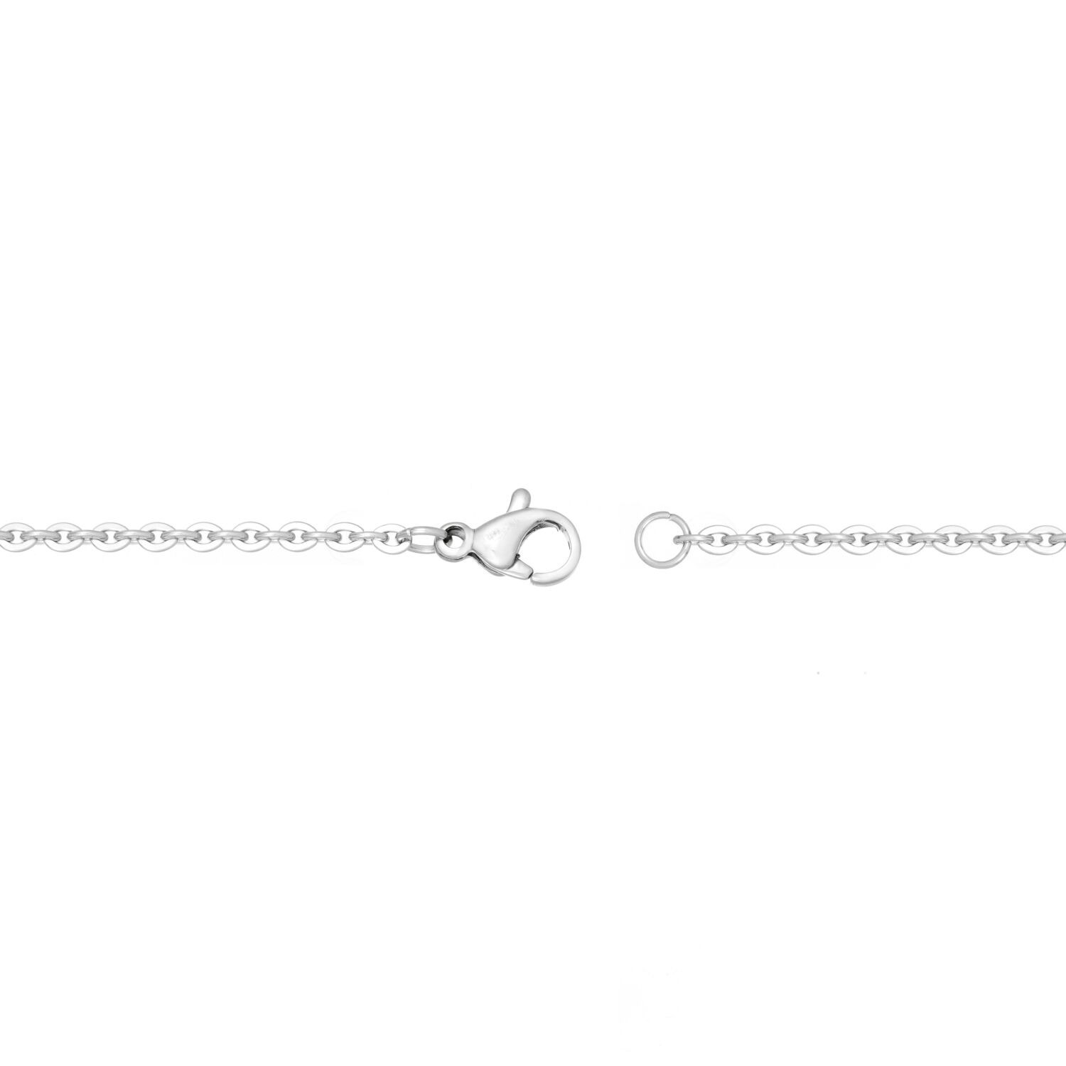 Rose Ion Plated Stainless Steel Black Resin Cross Pendant – 24 Inch Cable Chain