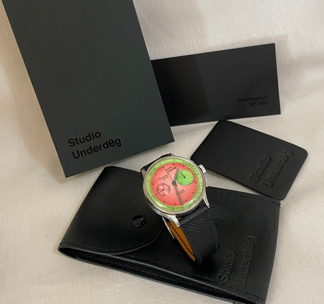 Studio Underd0g – Watermel0n 01 Series Chronograph Watch Underdog Watermelon VGC