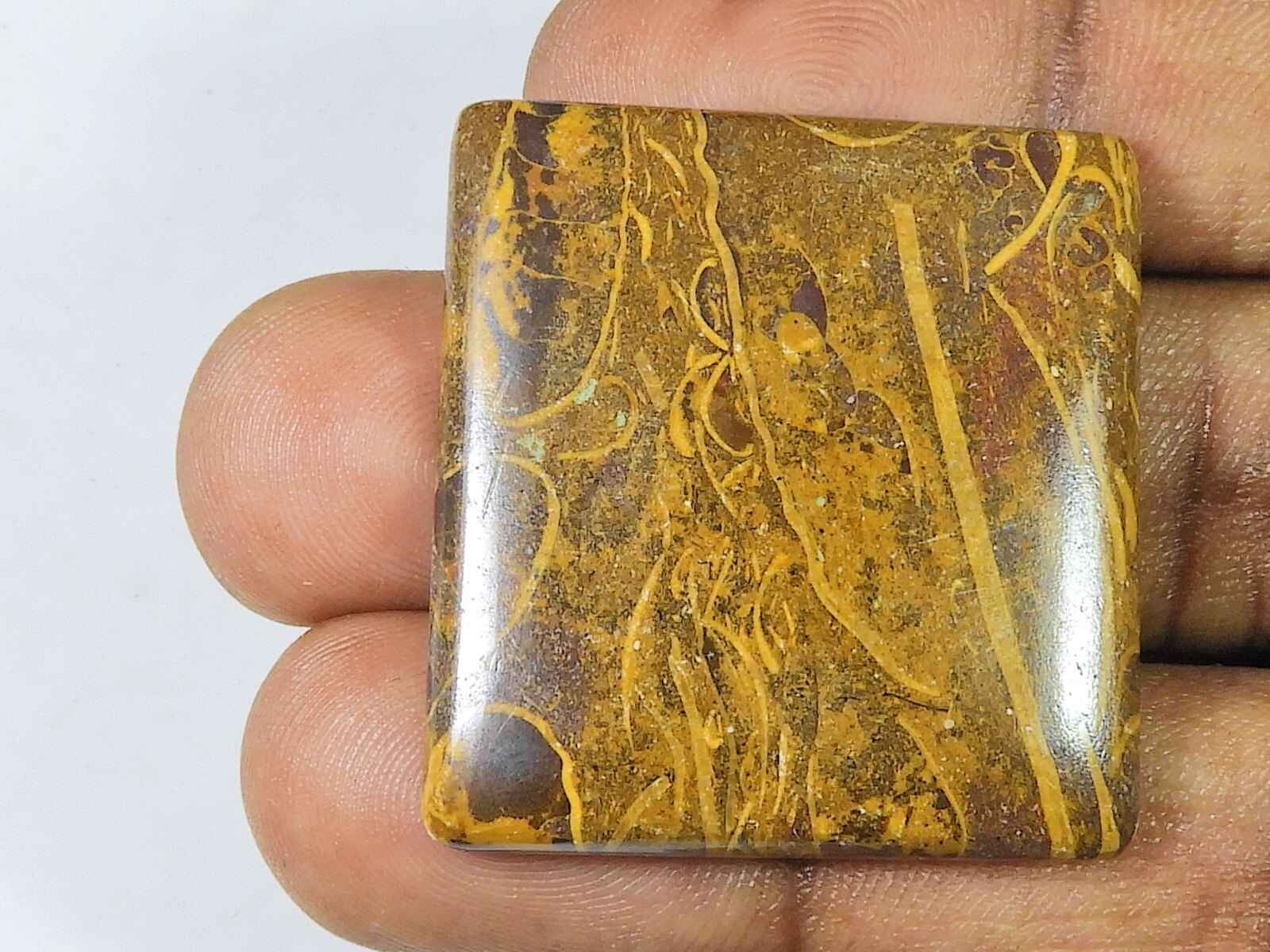 Natural Fruit Jasper Octagon Cabochon Jewerly Making Loose Gemstone 32-34MM z663