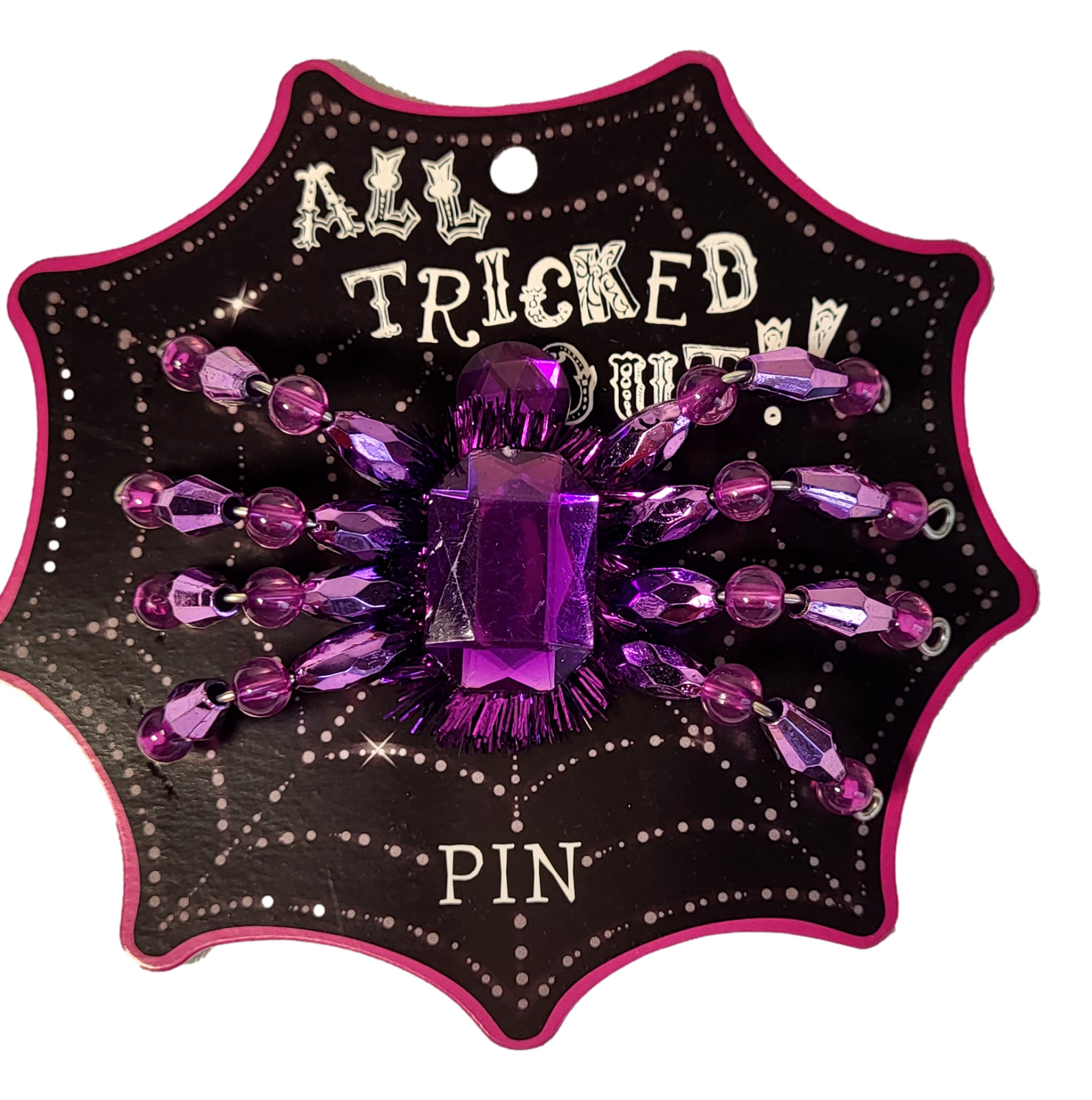 Spider Brooch Lapel Pins Emo Goth Fashion Jewelry Halloween Costume Party Favors