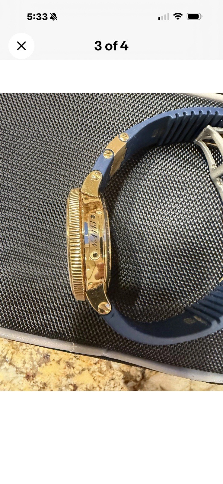 Ulysse Nardin Marine Mens Gold Watch. Cosc# UN118-1012731