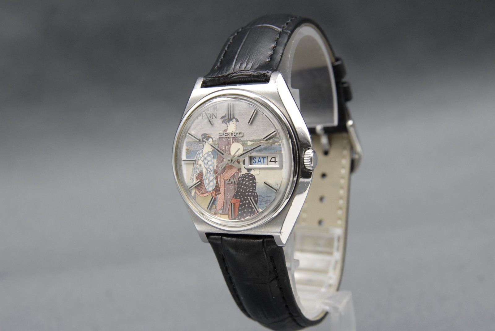CLA’d [N MINT ] Vintage SEIKO Lord Matic 5606-7010 LM 37mm UKIYOE AT Men’s Watch