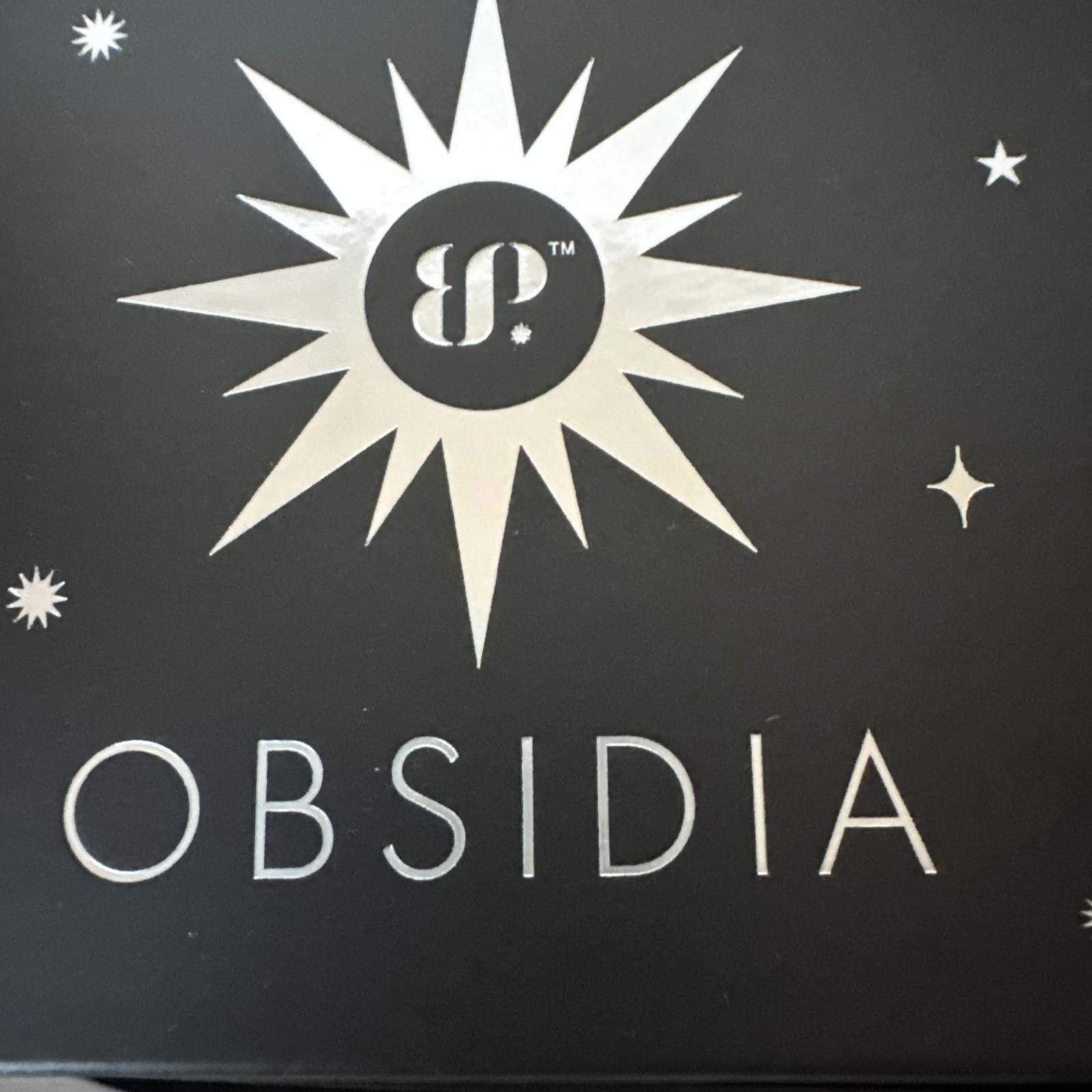 Bomb Party Obsidia Necklace “ She Lives Among The Stars” LC Onyx Sandstone Gold