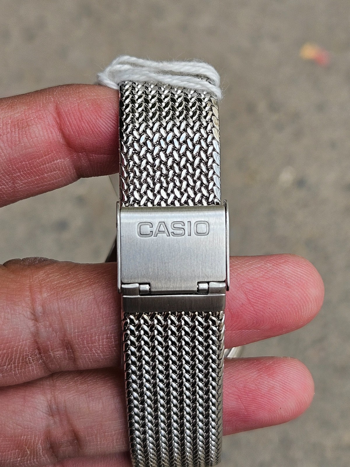 Casio A1000MA-7DF Vintage Digital Watch Stainless Steel Mesh Bracelet Illuminato