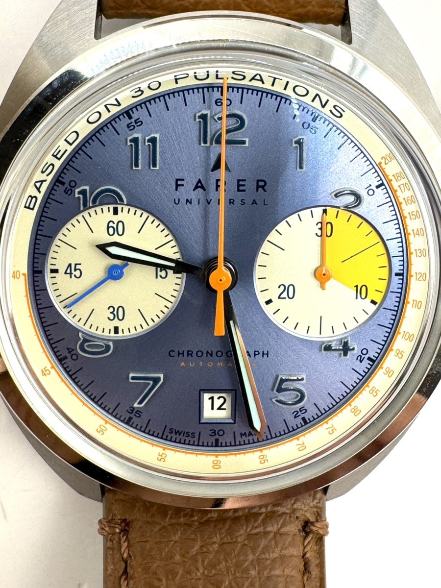 Farer The Cobb Pulsometer Monopusher Chronograph Case 40.5mm WR 100M (CP3017540)