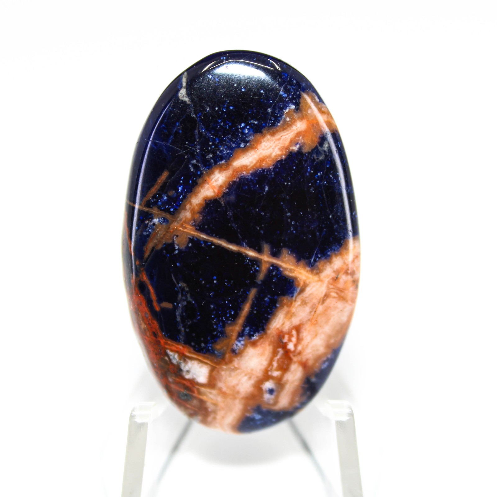 43.50 Ct High Quality Sodalite Oval Cabochon Loose Gemstone 41x25x5 mm