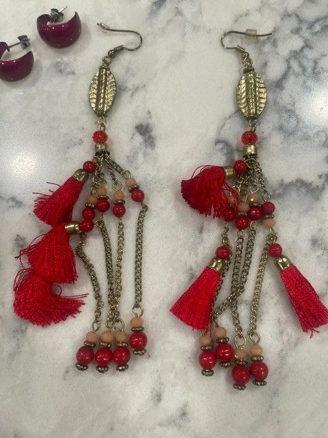 Costume Earring Mixed Collection Lot Preloved gems Women Ladies Jewelry (lot 1)