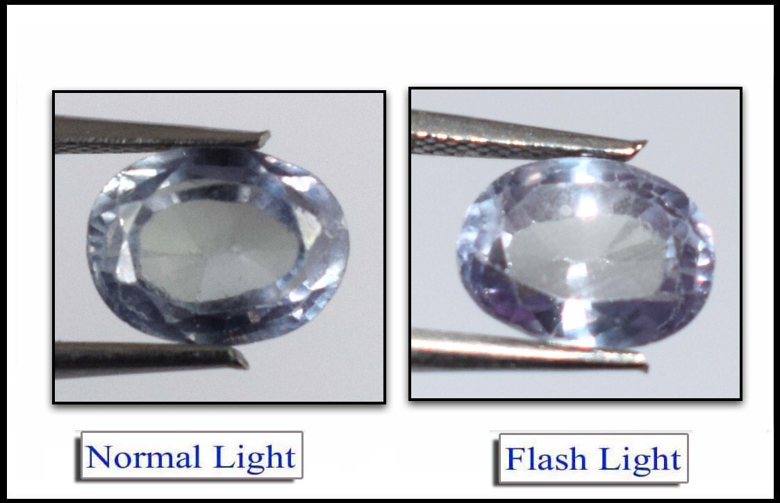 Natural 3.95 Ct Oval Color Changing Alexandrite Gemstone Certified
