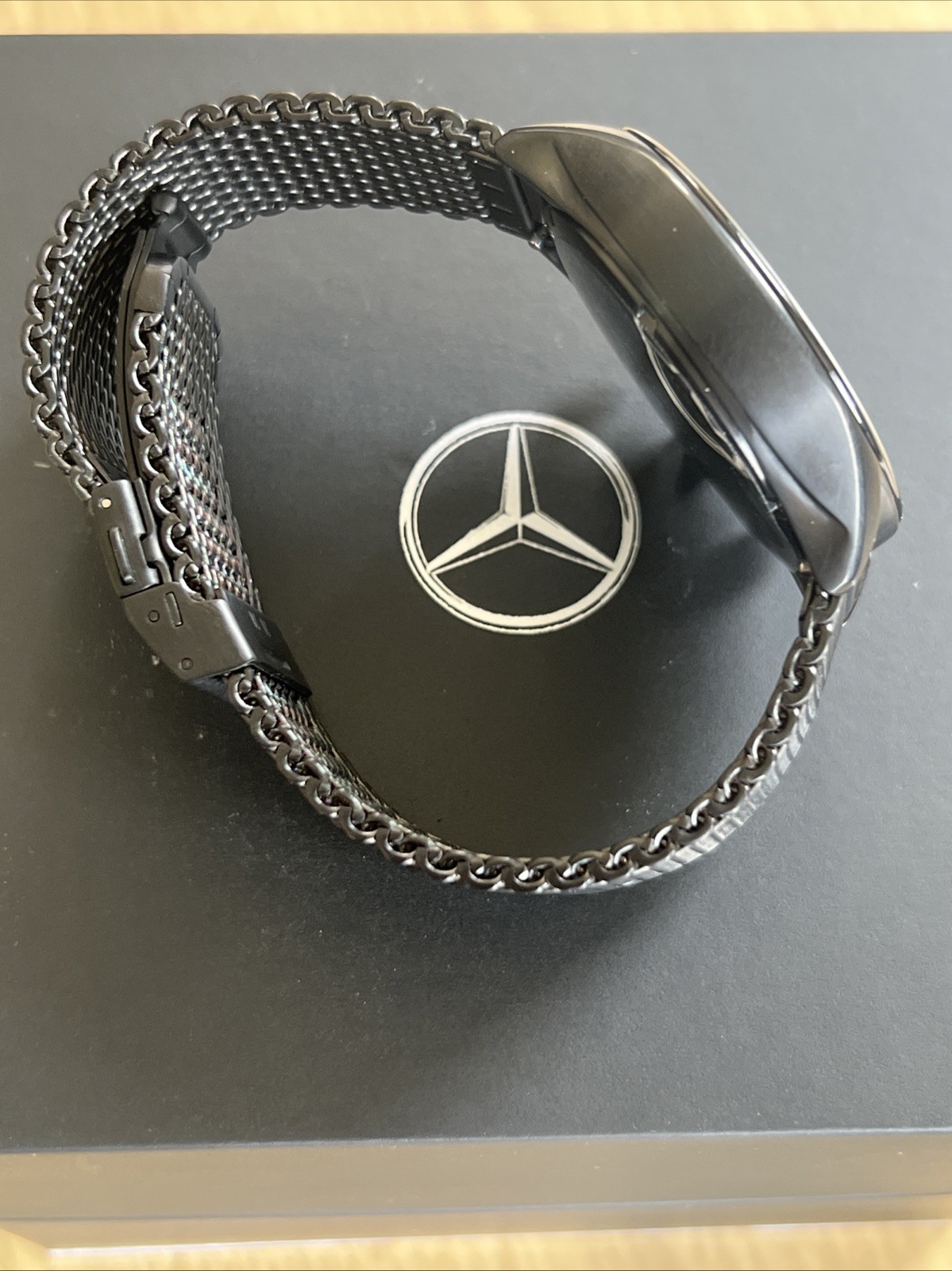 Genuine Mercedes Benz Merchandise Solar Powered Swiss Made Watch In Box New Gift