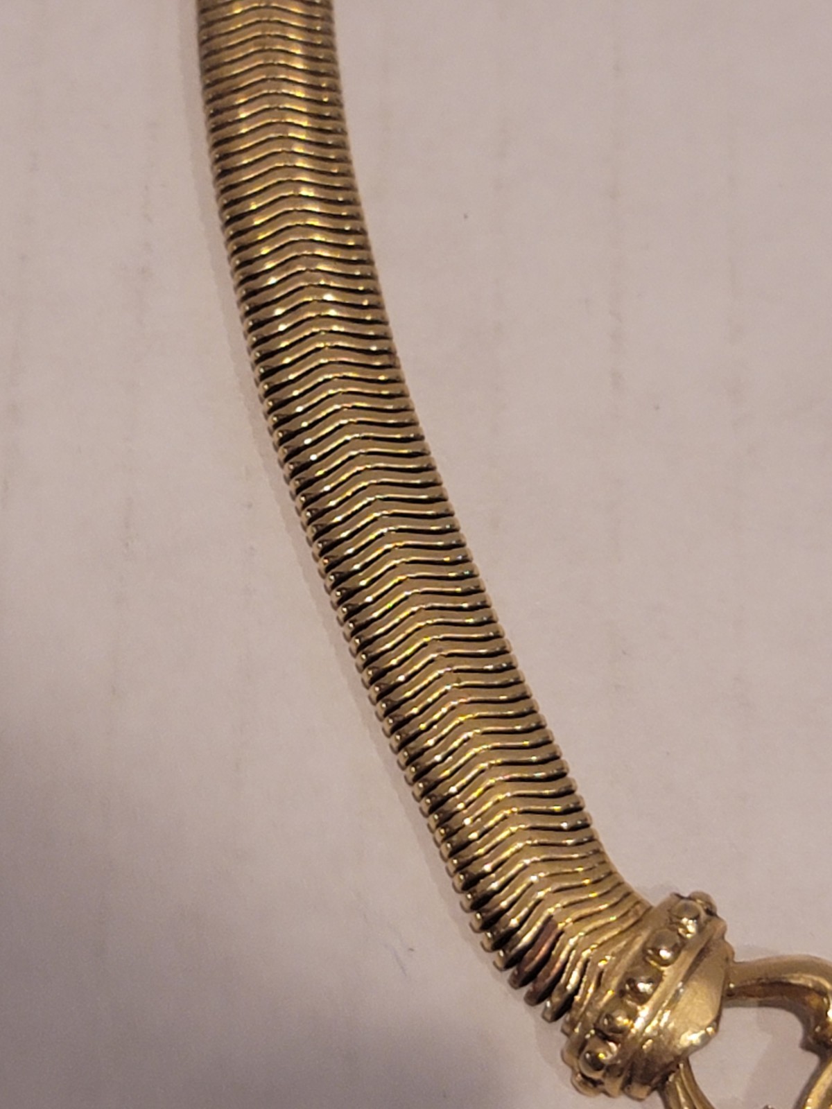 Vintage 1980s Etruscan Revival Collar Necklace Faux Gold