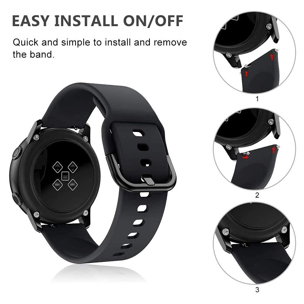 Bands Compatible with 19mm ID205L Veryfitpro Smart Watch, Quick Release Soft …
