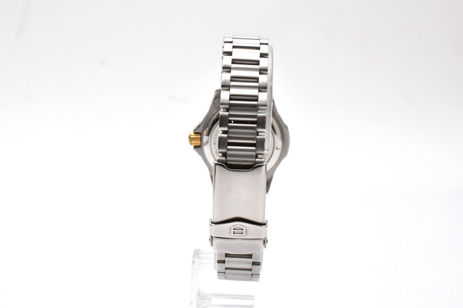 Vintage [N MINT] TAG Heuer 4000 Pro 200m 995.408 Gold Dial Silver Women’s Watch