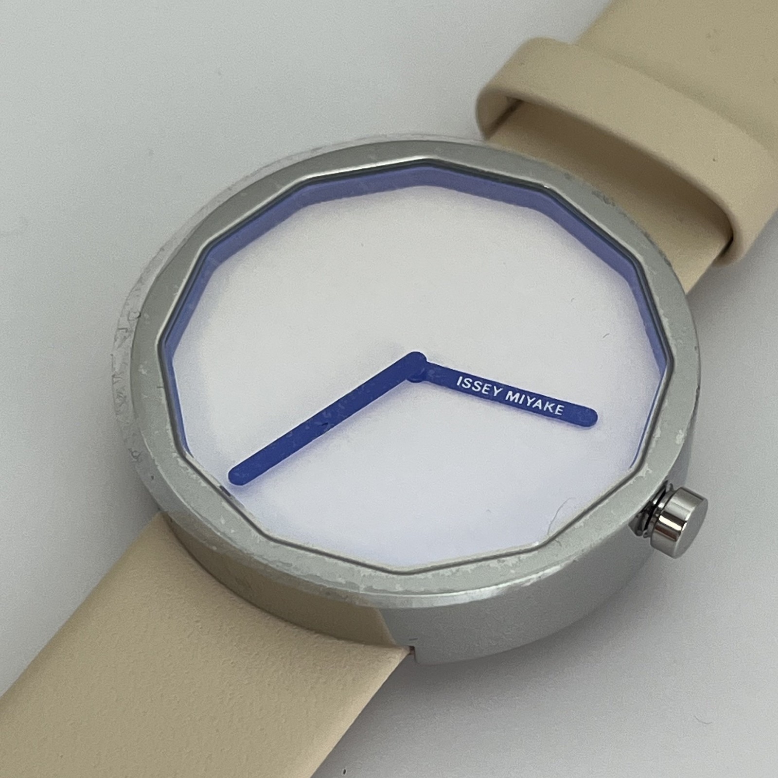Seiko Issey Miyake Twelve NYOP701 VJ20 Qz Japan Watch Beige Unused w/Box #613B