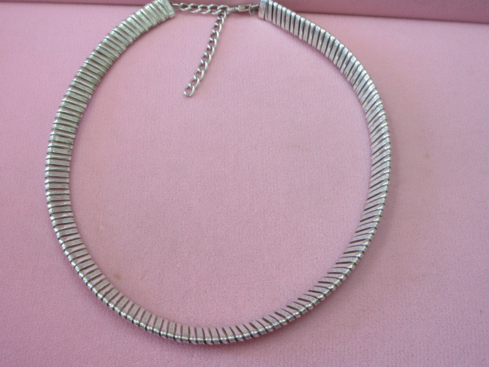 Vtg 999 Etched Fine Silver 10.6mm Omega Chain Necklace 17″+3″ Extender 52.76 G