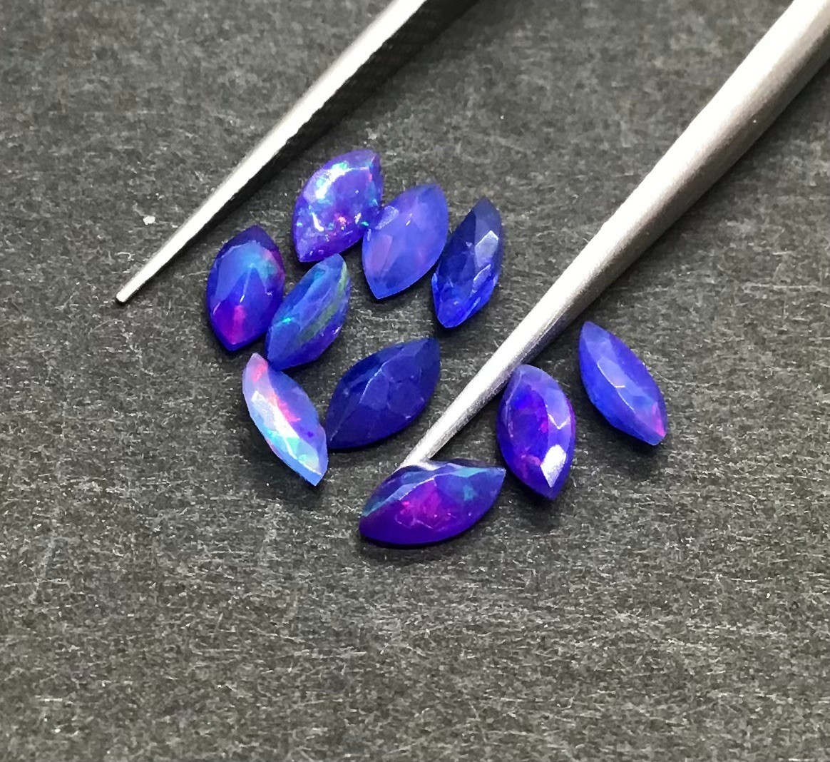 Ethiopian Blue Fire Opal AAA Natural Marquise Cut Loose Gemstone Making Jewelry