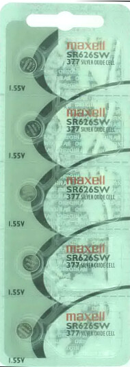 MAXELL 377 Silver Oxide SR626SW Watch Batteries 10pcs. Batteries