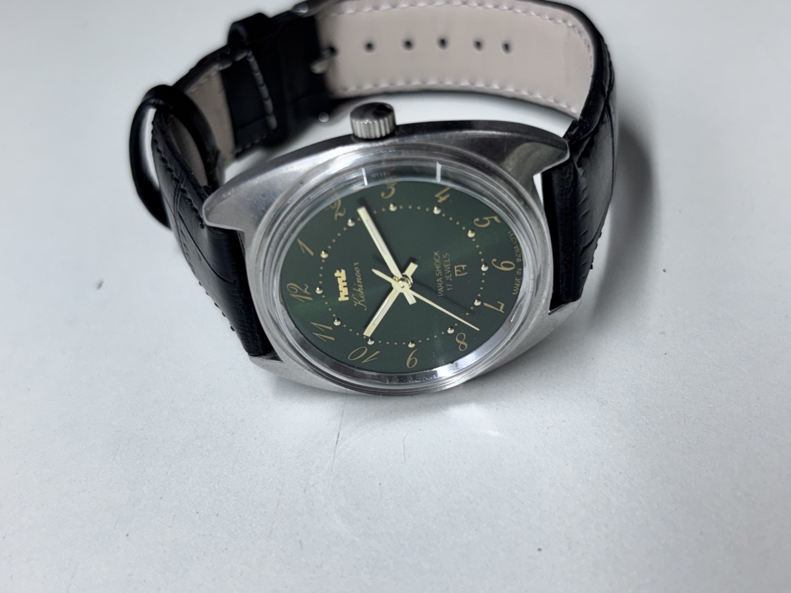 Vintage HMT Kohinoor Green 17 Jewels Mechanical Hand Winding Men’s Wrist Watch
