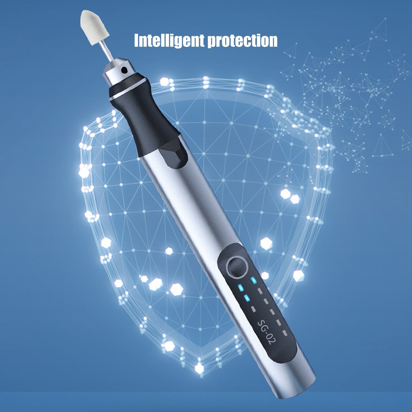 Electric Punching Engraving Pen 3 Level 10W Power Wireless Mini Multifunction US