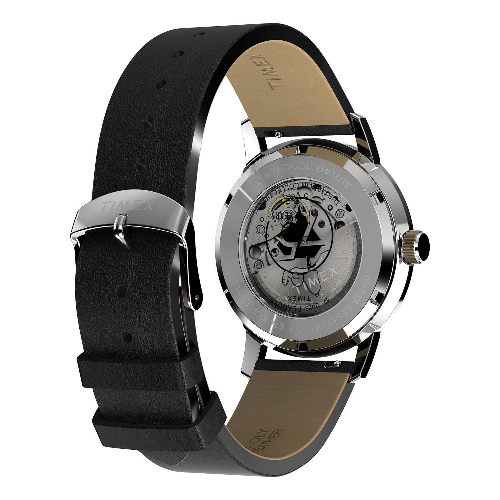 Timex Marlin Automatic Peanuts 75th Anniversary 40mm Watch TW2Y10000