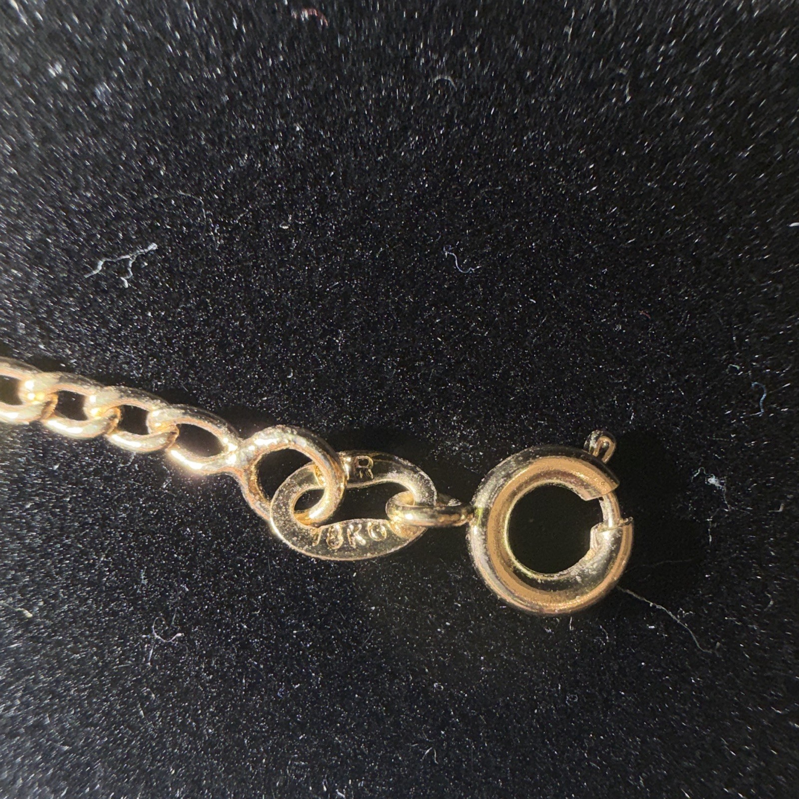 18kGold filled Celestial Moon & Star Dangle Charm Cable BABY Bracelet 6 in