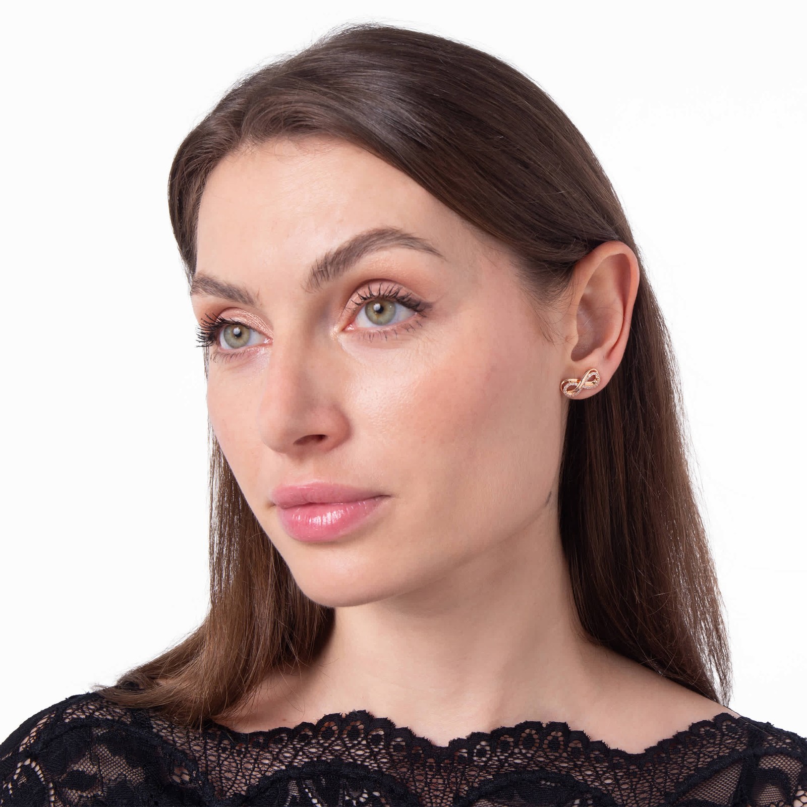 Swarovski Hyperbola Crystal Infinity Earrings