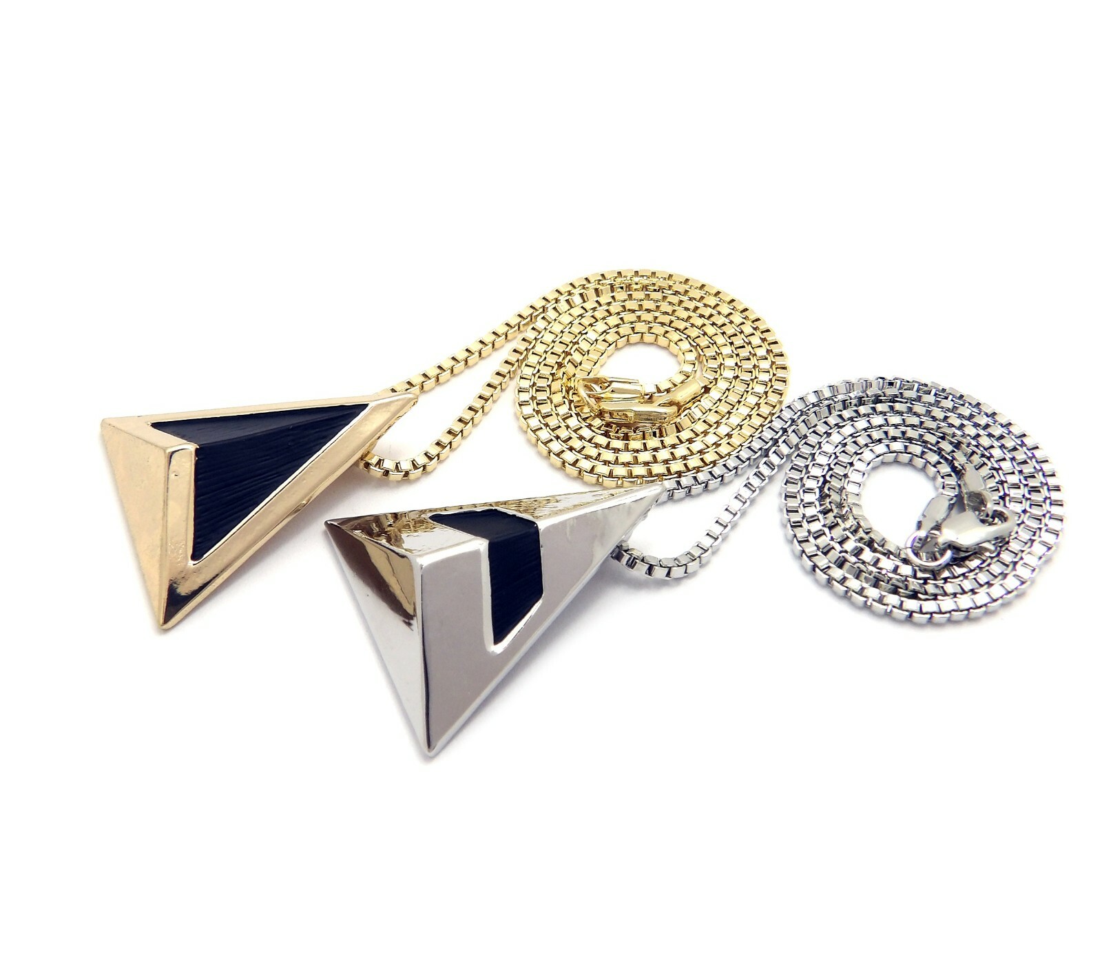 Daft Punk Get Lucky Pendant & 18″ 20″ 24″ Box Chain Chain Hip Hop Necklace Set