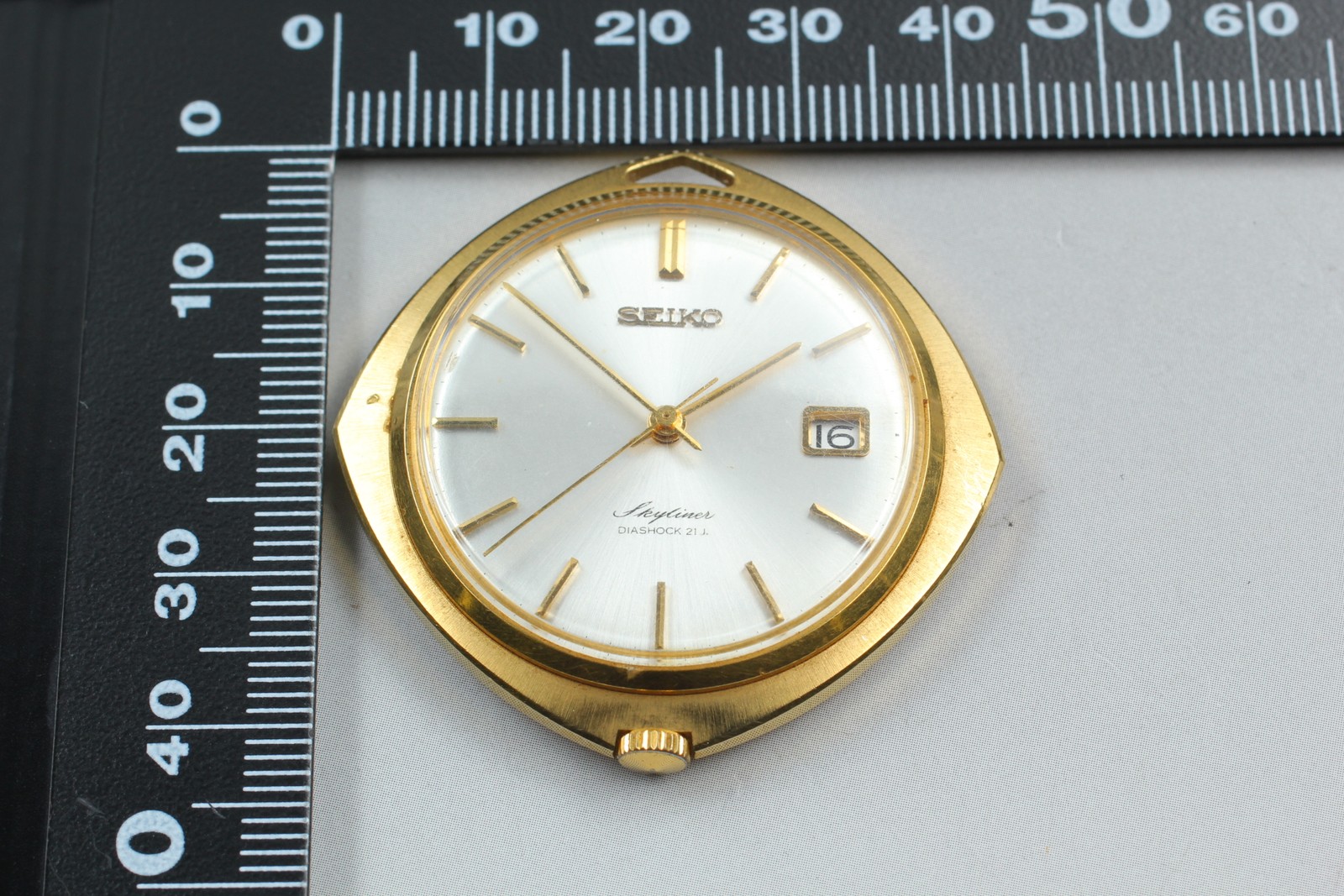 [Exc+4] Seiko Skyliner manual winding watch pendant type From JAPAN