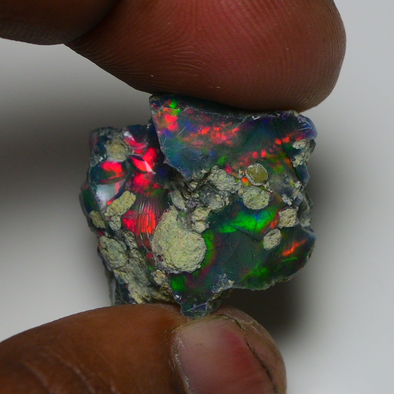 20.00 Ct Natural Black Ethiopian Opal Rough – Ideal for Jewelry, Smoked Opal Raw