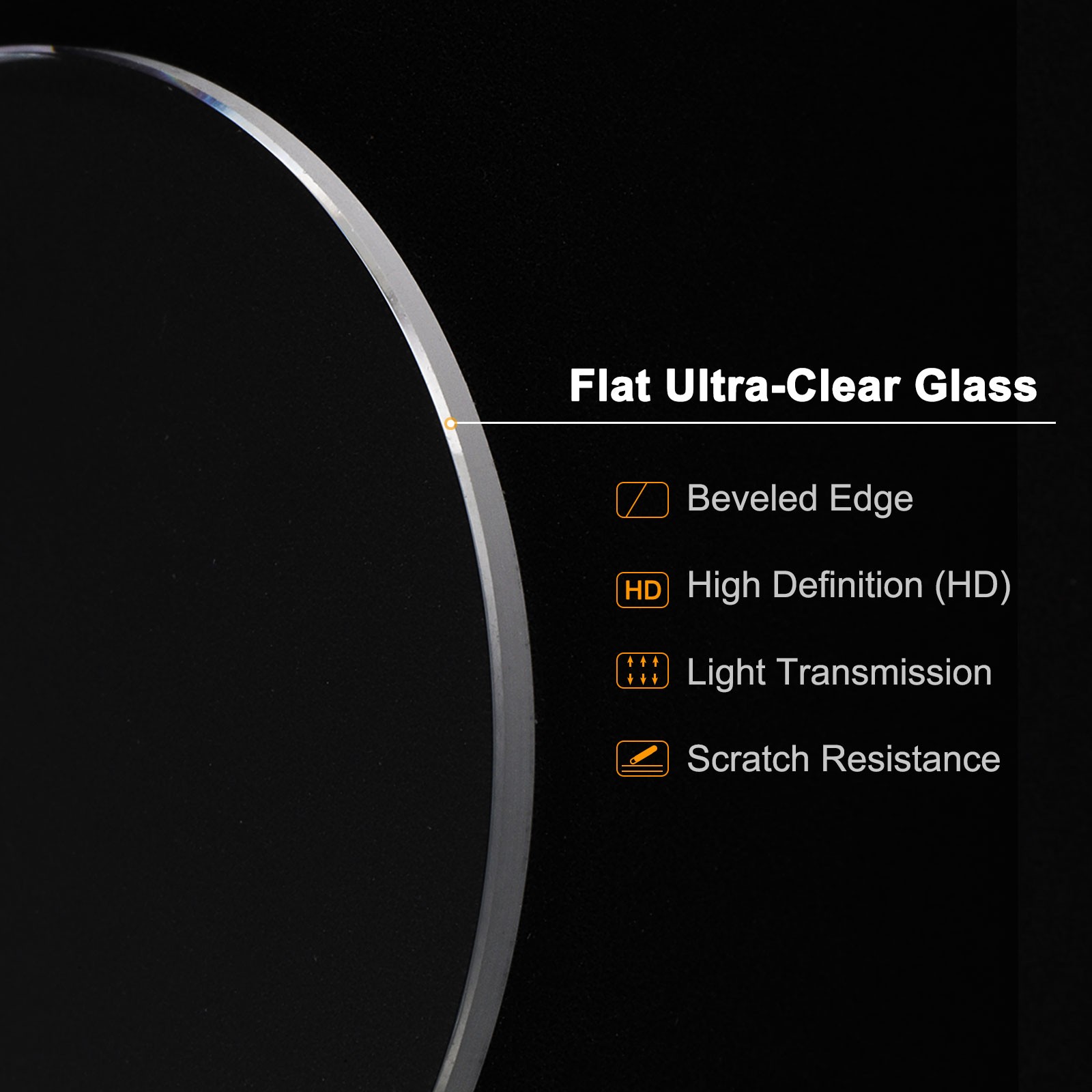 2pcs Watch Crystal Glass Lens 30mm x 1.0mm Beveled Edge Flat Glass Crystals Lens