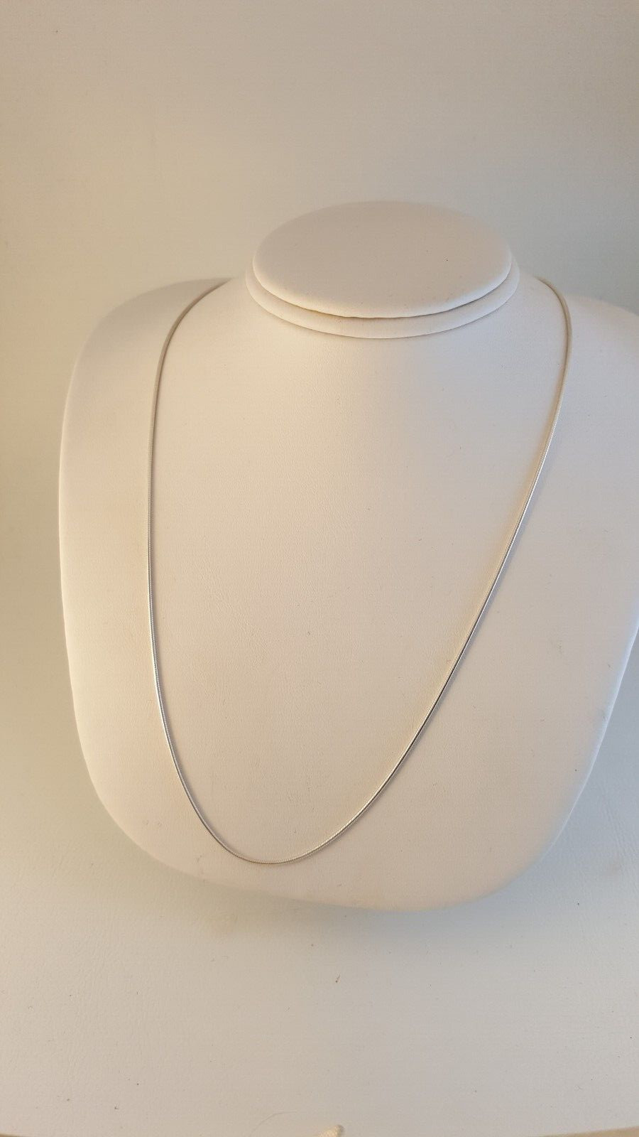 Sterling silver snake chain necklace rope slinky 30″ long Italy Italian lobster