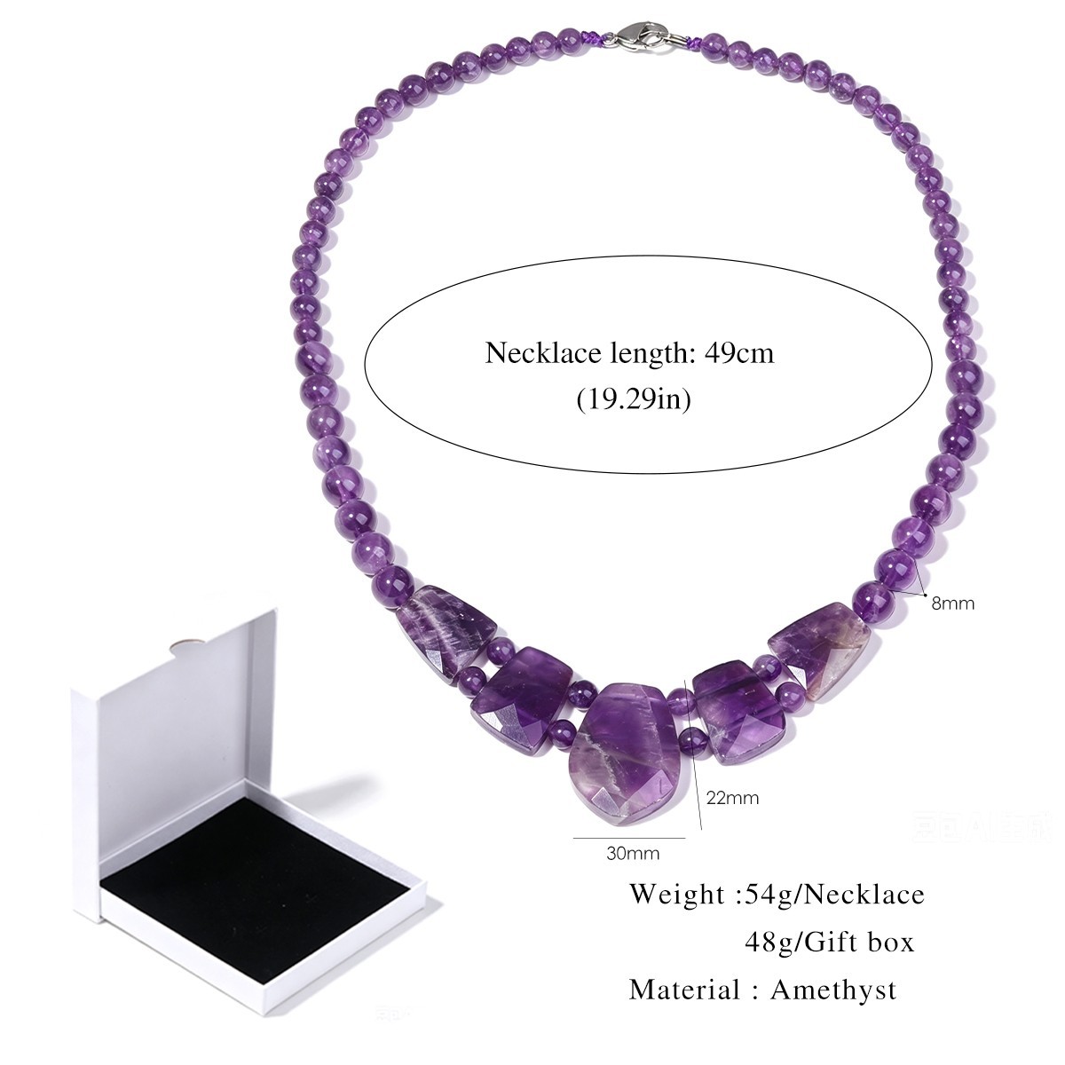 Lumina Pietra Natural Stone Necklace | Handmade Collection Free Shipping
