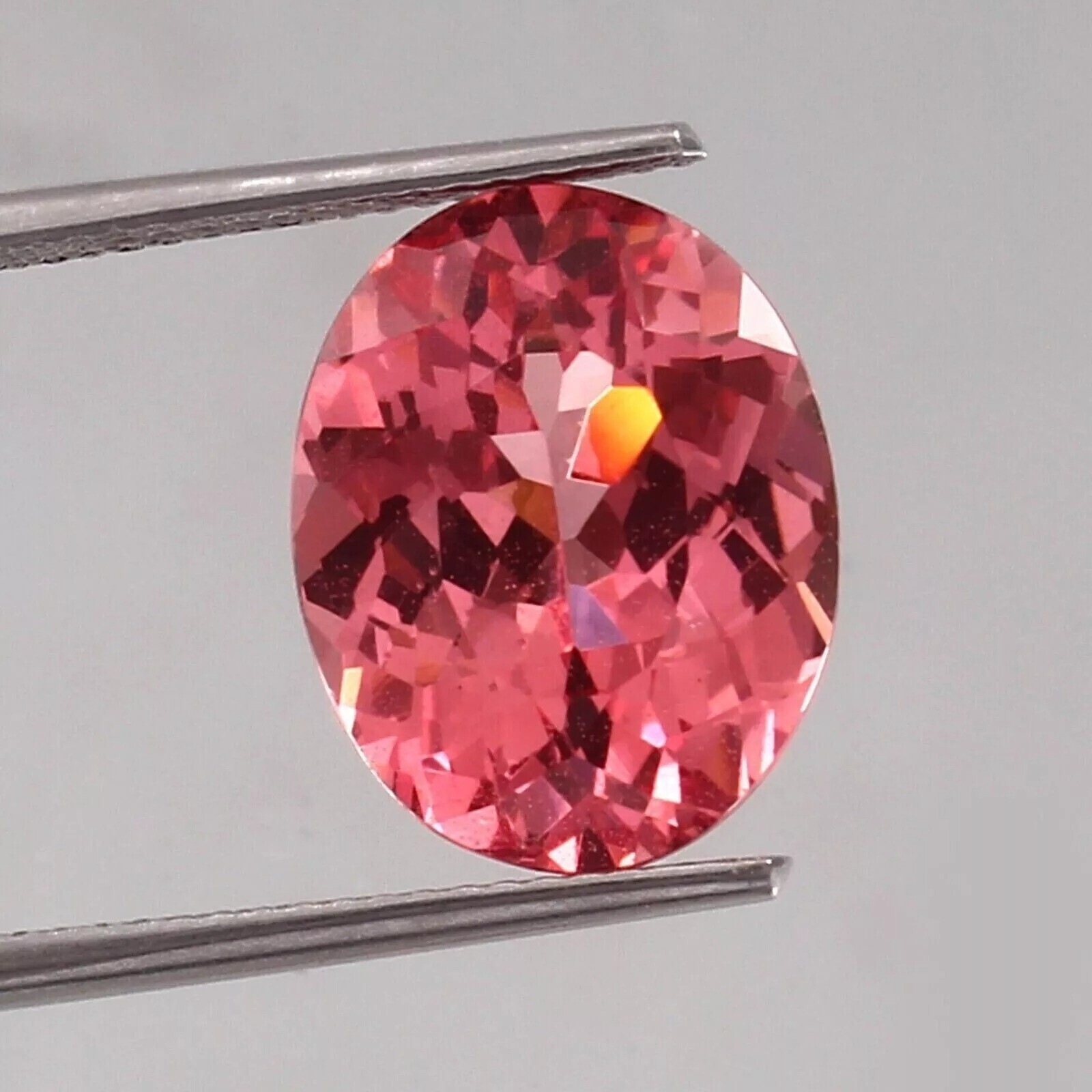 Padparadscha Sapphire Oval Cut 12-13 Ct Natural Ceylon Certified Loose Gemstone