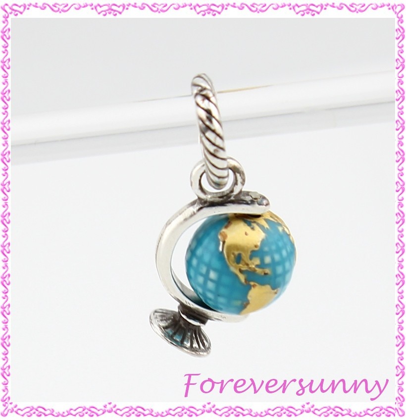 Brighton Globe World Map Charm