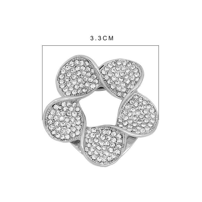 Scarf Pin Corsage Dual-Use Clothes Flower Brooch Fashion Silk Hem Accessories