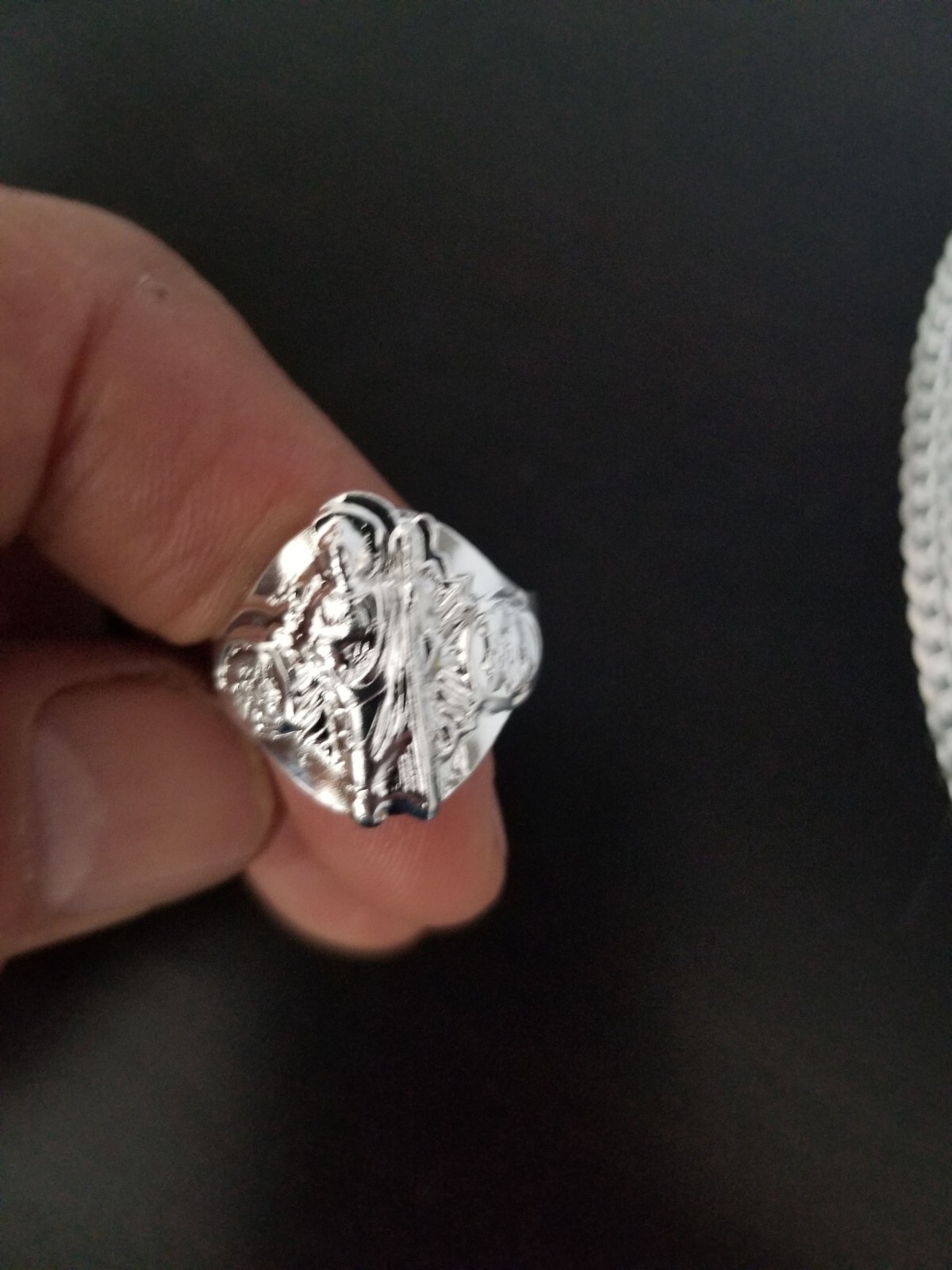 Anillo San Judas plata 925 / 925 Sterling Silver Ring St. Judas.#9 #10