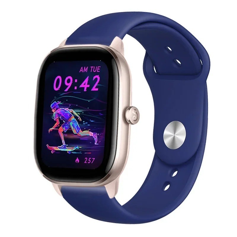 20mm 22mm Silicone Watch Band for Amazfit GTR GTS Bip Sport Strap
