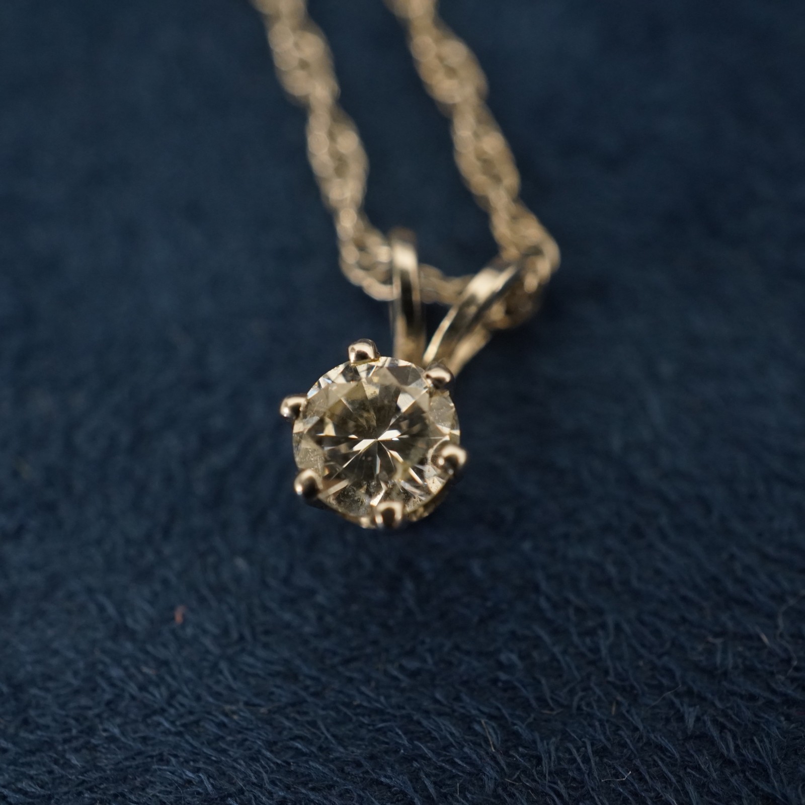 ELKA 14k White Gold & ~0.45tccw Diamond Pendant Necklace – Free Shipping USA