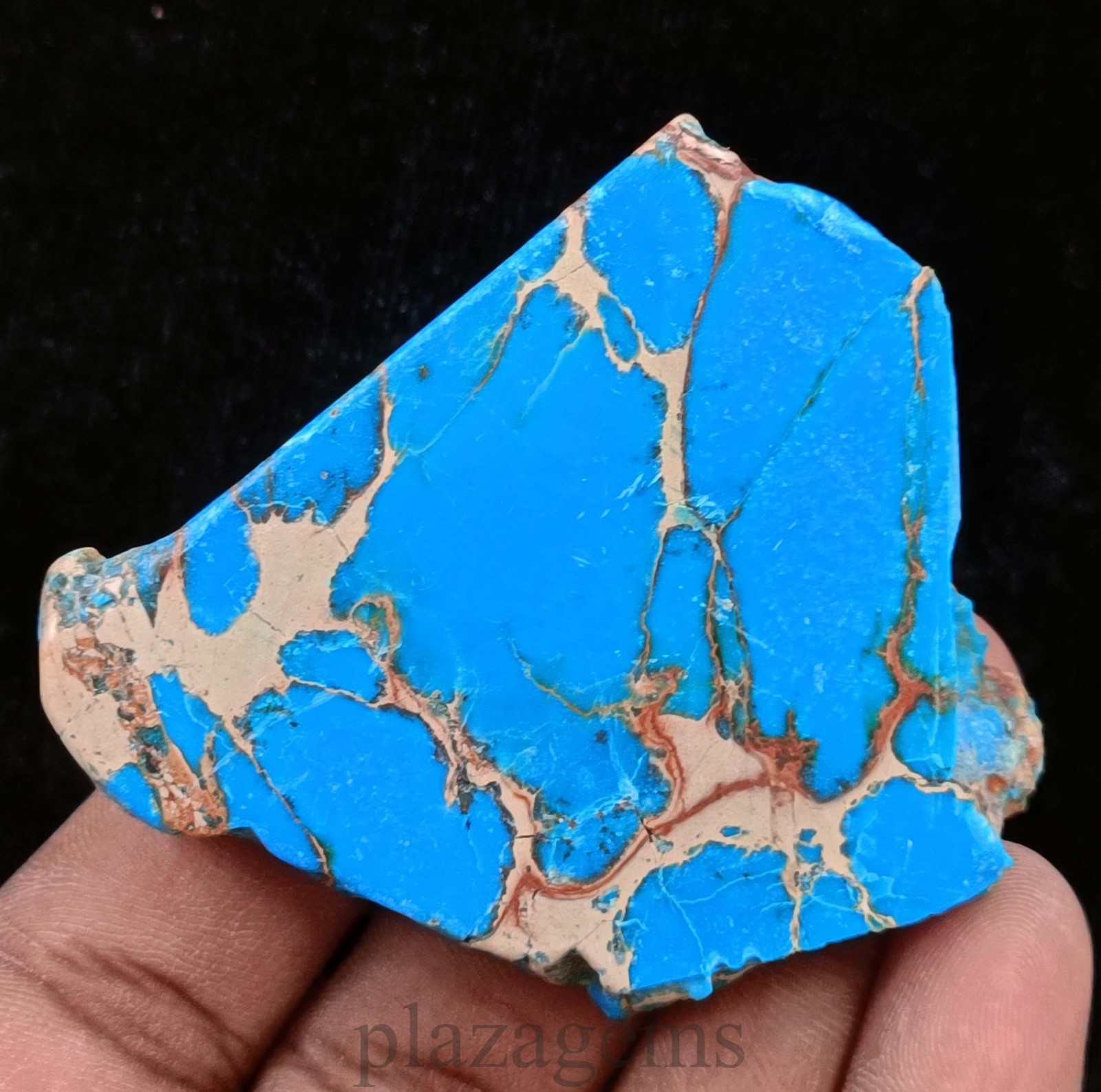 197.35 Ct Natural Sky Blue Turquoise Rough Slab EGL Certified Loose Gems “5NSR