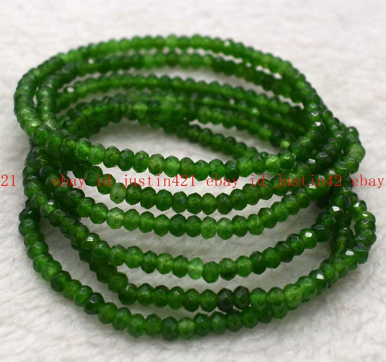Wholesale 6 Pcs Natural Gemstone 2x4mm 7.5” Crystal Healing Stretch Bracelet