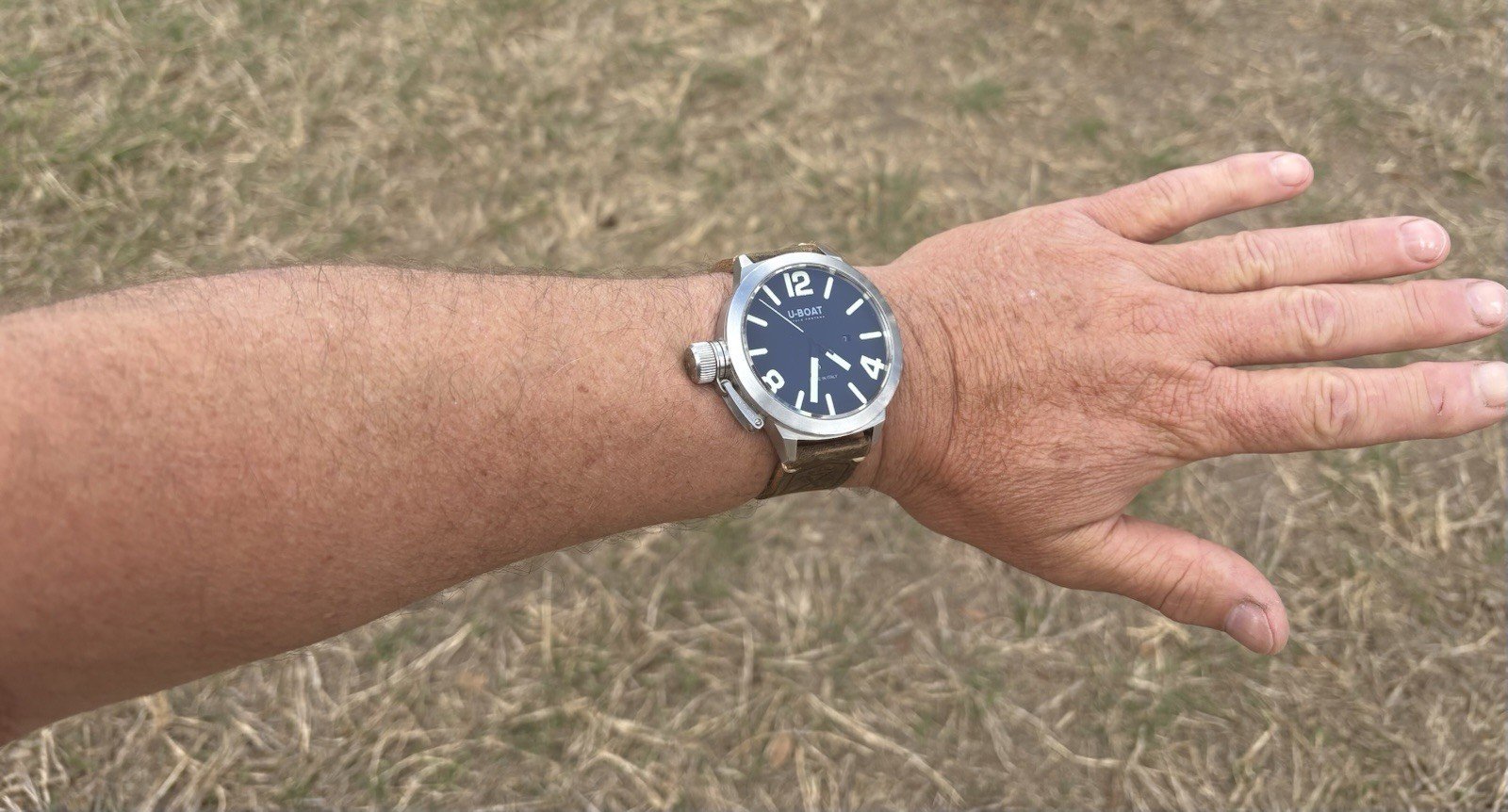 U-Boat Vetro Zaffiro Acciaio 1082 53mm Automatico 3 x bands