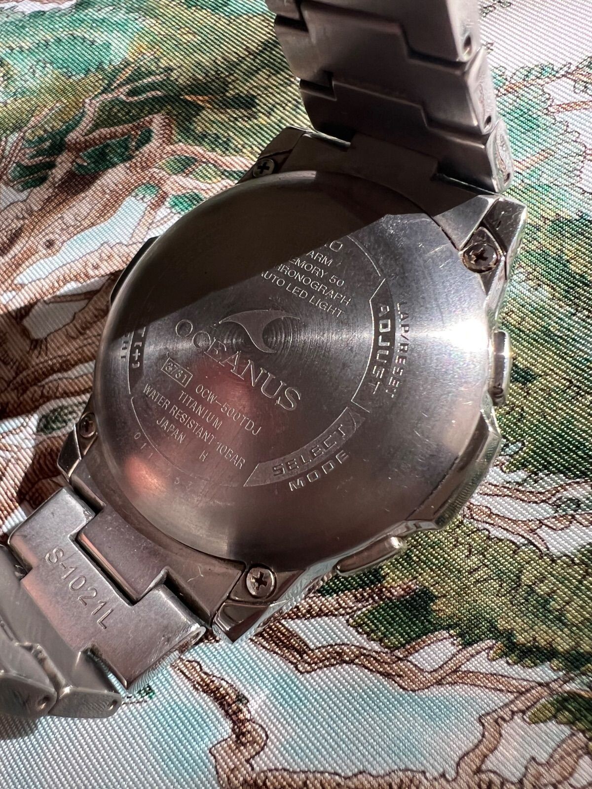 CASIO Authentic OCEANUS OCW 500TDJ Titanium Solar Atomic Analog Digital Watch