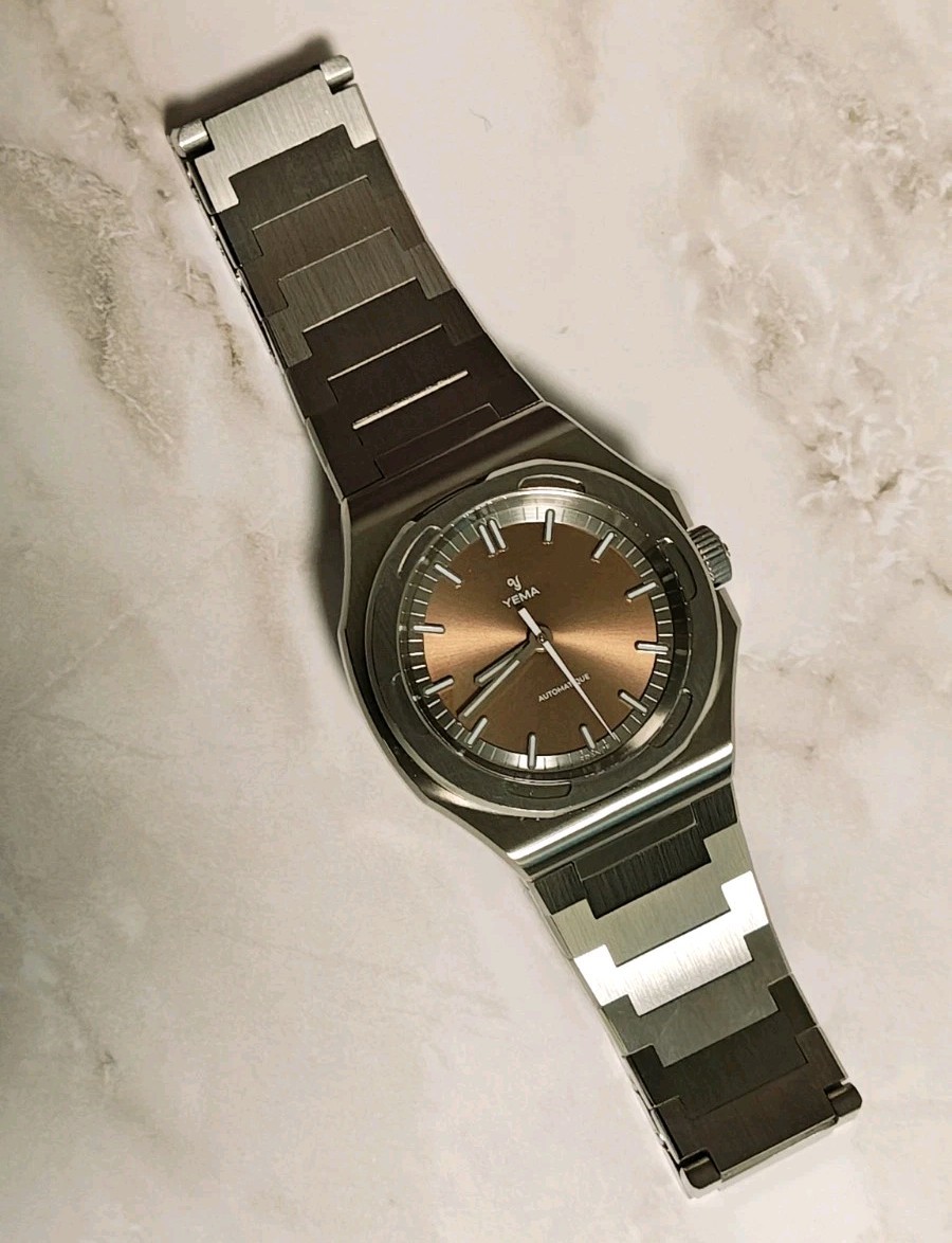 Yema Urban Traveller Automatic Brown Dial 39mm Full Set
